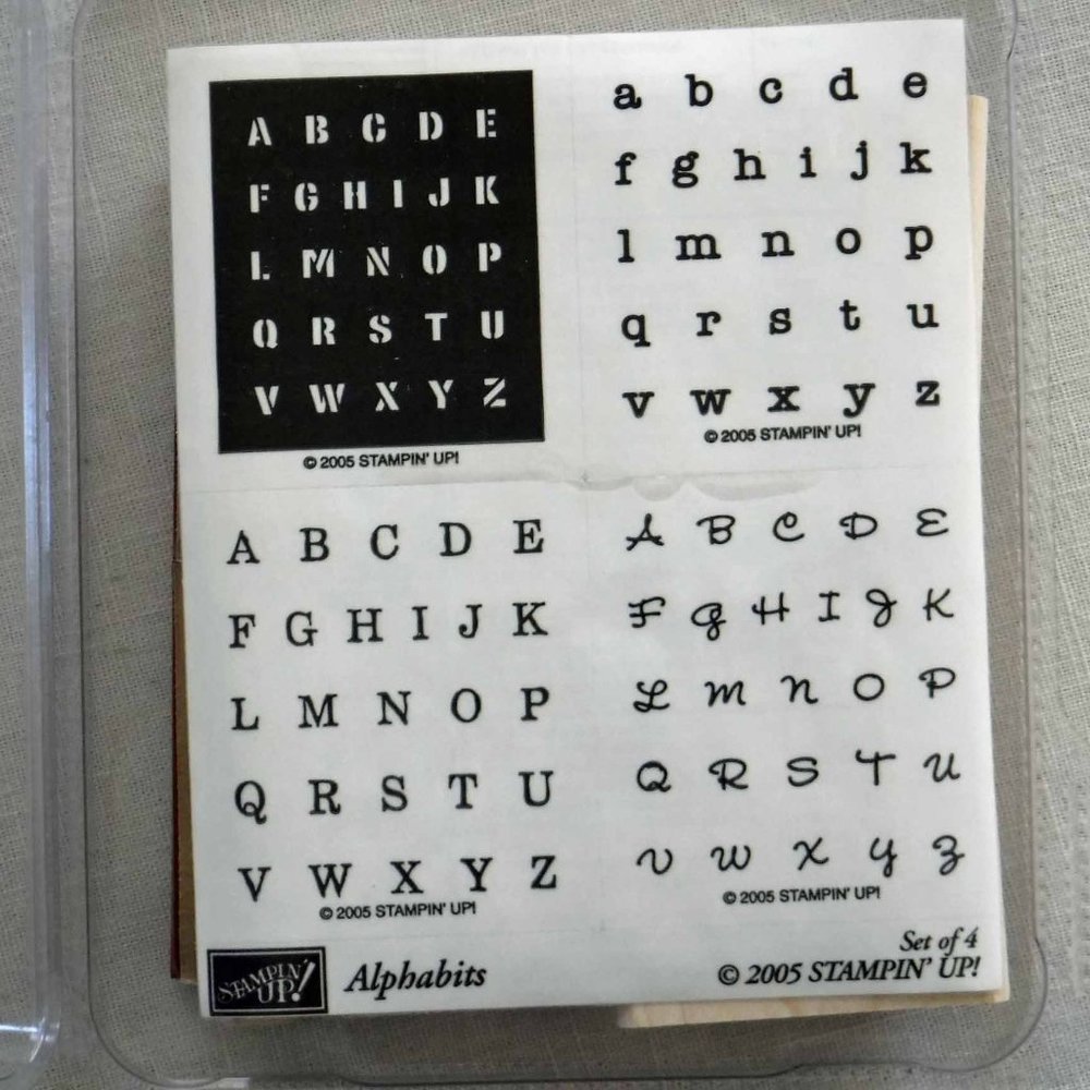 Stampin' Up! Alphabits Stamp Set – New
